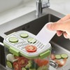 4 PCS Vegetable Chopper Cleaning Tools, Plastic Kitchen Cleaning Comb
