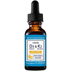 Liquid Vitamin D3 & K2 - Bone Health & Immune Support - Citrus (1 Fl. Oz.)