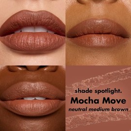 e.l.f. Cosmetics Cream Glide Delineador de Labios Mocha Move Café Medio | Alta Pigmentación, Acabado Semimate, Lápiz para Perfilar y Esculpir Labios