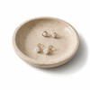 Voxionix Travertine Jewelry Dish, 5.5 Inch Trinket Dish & Jewelry
