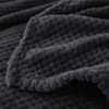 Yebeda Cuddly Waffle Blanket 130 x 170 cm, Dark Grey,
