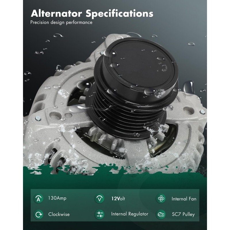 SCITOO Alternator Fit for Toyota for Previa/Estima 2.4L 2000-2006- 12V