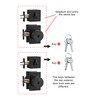 Haidms Black Door Knobs with Deadbolt, Heavy Duty Matte Black