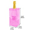 Muka Hot Pink Wine Ice Bag with Handle, Collapsible Wine