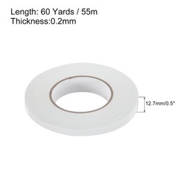 MECCANIXITY White Gaffers Tape, 60 Yards x 0.5 Inch No Residue, Non-Reflective Easy Tear Book Repair Tape Matte Stage Cloth Tape for Photography,Pack of 1