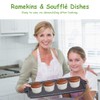 Soufflé Moulds, Pack of 4 Creme Brulee Bowls, Pie Mould,
