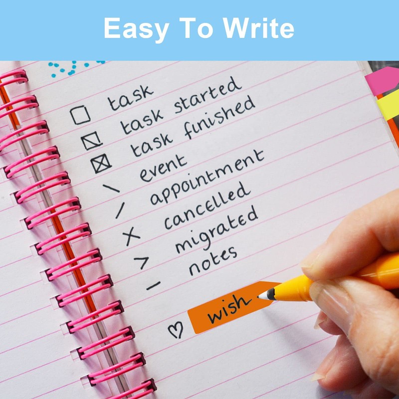 SZXMDKH 1120 PCS Page Markers, Sticky Tabs, Book Tabs, Rectangle