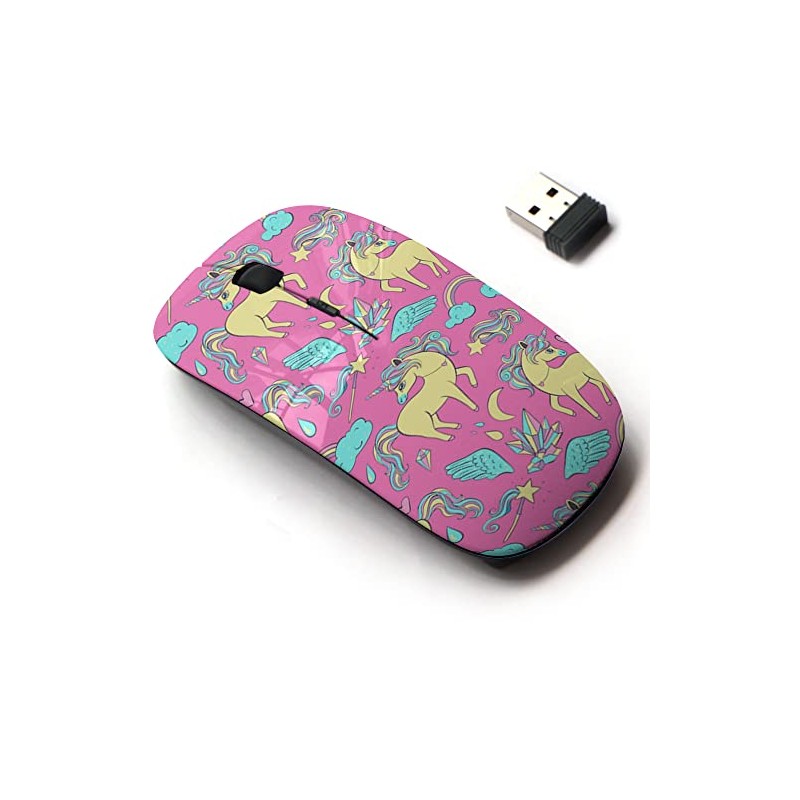 2.4G Wireless Mouse with Cute Pattern Design for All Laptops