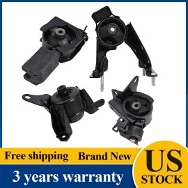 yksei-autoparts® 4 × AUTO Motor & Trans Mount Set For 2005 2006 2007 2008 2009 2010 Scion TC 2.4L