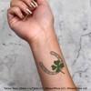 Azeeda 4 x 'Glückshufeisen und vierblättriges Kleeblatt' Temporäre Tattoos -