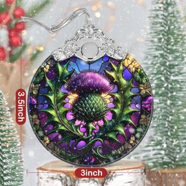 Dandelion Ornament, Christmas Ornament, Christmas Decoration, Ornaments for Christmas Tree, Stained Glass Ornament, Heirloom Keepsake, Gift Exchange, Gift Ideas, Bauble Present