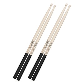 2 Pair 5A Maple Wood Drumsticks, Tear Drop Wood Tip, ANTI-SLIP Handle, Drum Sticks for Kids Adults Beginners