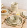 TheTerra Ceramic Dinnerware Sets for 6, 18 Pieces Porcelain Lightweight