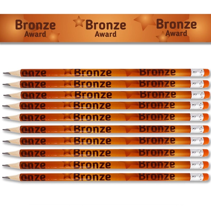 Award Pencils - Set of 10 (Bronze Award)