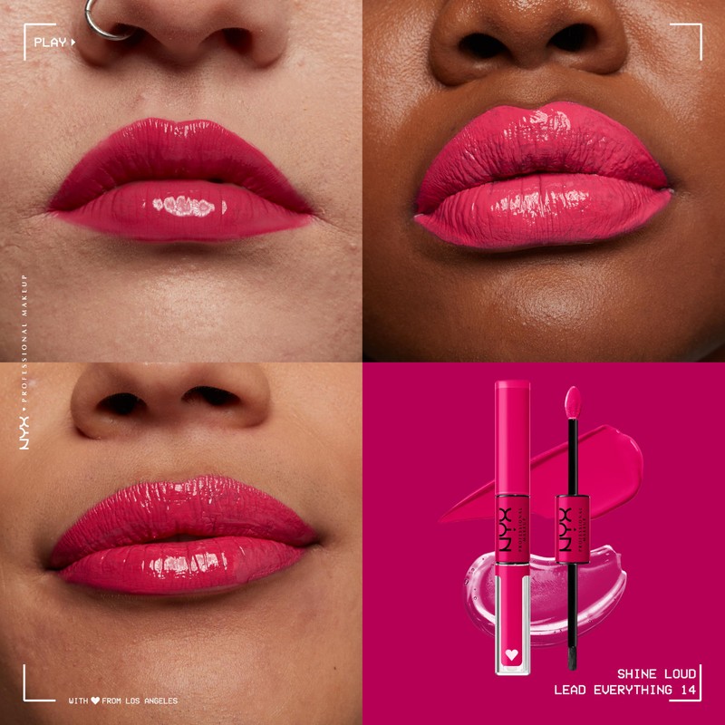 NYX Professional Makeup Lip Gloss, High Pigment, Long Lasting Lip