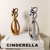 PIGPIGFLY Couple Hugging Statue, Decorative Figures, Modern Abstract Art Sculptures,