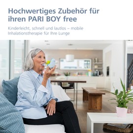 PARI PARI BOY free Year Pack – Set zum Austauschen für Ihr Inhalationsgerät – Membranvernebler, Mundstück - Pari Boy Zubehör