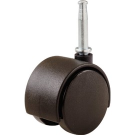 Shepherd Hardware 9577 2-Inch Office Chair Caster, Twin Wheel, 5/16-Inch Stem Diameter, 75-Lb Load Capacity, Black