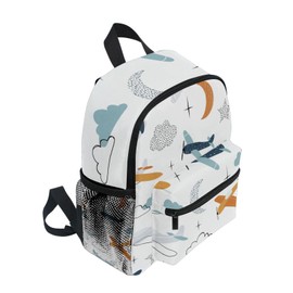 Mnsruu Airplanes Aircraft Scandinavian Style Toddler Backpack Preschool Rucksack Boys Girls Kids Kindergarten School Bag