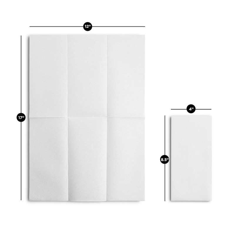300-Pack BloominGoods Disposable Bathroom Napkins | Single-Use Classic Lite Linen-Feel
