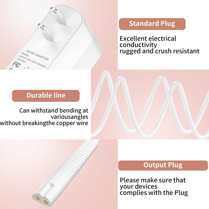Power Charger Compatible with Braun Epilator Silk 9 9 7