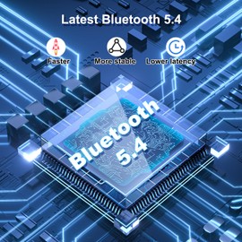 Tmiyas USB Bluetooth Adapter for PC, Bluetooth 5.4 Dongle Receiver, Plug and Play for Windows 11/10/8.1, Bluetooth Receiver & Transmitter for Bluetooth Keyboard/Mouse/Headphone/Speakers