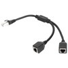 RJ45 Ethernet Adapter Cable Extension Function 1 to 2 Port
