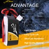 TATTU 800mAh 7.4V 45C 2S1P LiPo Battery Pack with JST-SYP
