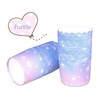 100pcs Gradient Star Cupcake & Muffin Tins Liners, Chic Floral
