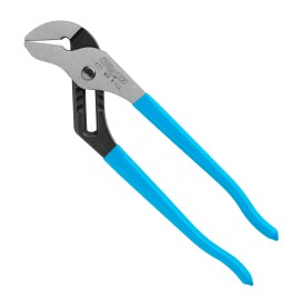 Channellock 415 10 Inch Smooth Jaw Tongue and Groove Pliers with Comfort Grips