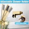 Bathroom Handheld Shower Wand, Hand Brass Shower Head with Long