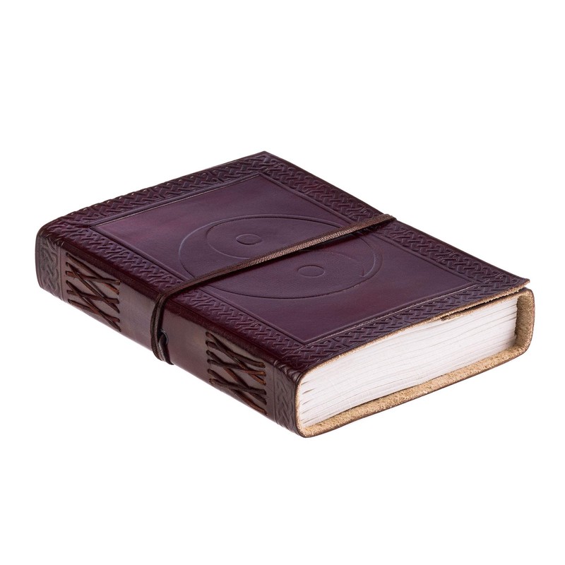 Indra Yin Yang Leather Journal Notebook