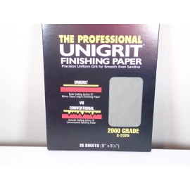 Meguiar's Meguiars S2025 Mirror Glaze Unigrit Finishing Paper 2000 Grit (25 sheets)