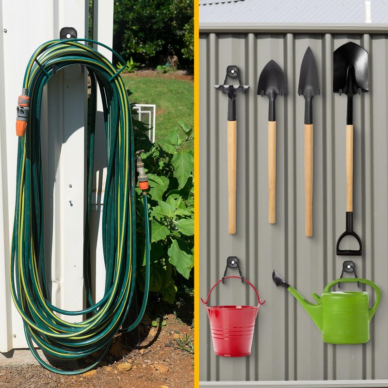 BPOPO 2 Pcs Heavy Duty Magnetic Hooks with Double Prong,