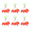 YINETTECH 60PCS Floatings Pop Up Rig Beads Red 15x7mm Compatible