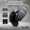 OX-ON Flexible Advanced 1900 Grey Work Gloves, Durable Safety Gloves,