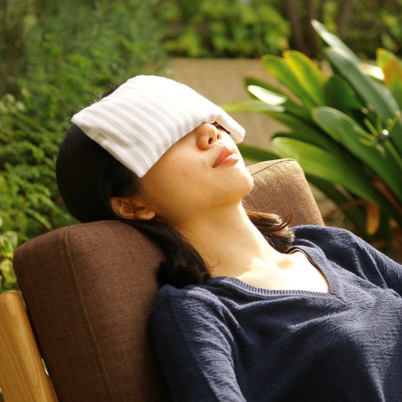 Clippan Wheat and Cold Eye Pillow, Lavender, Stripes, Gray, Scandinavian