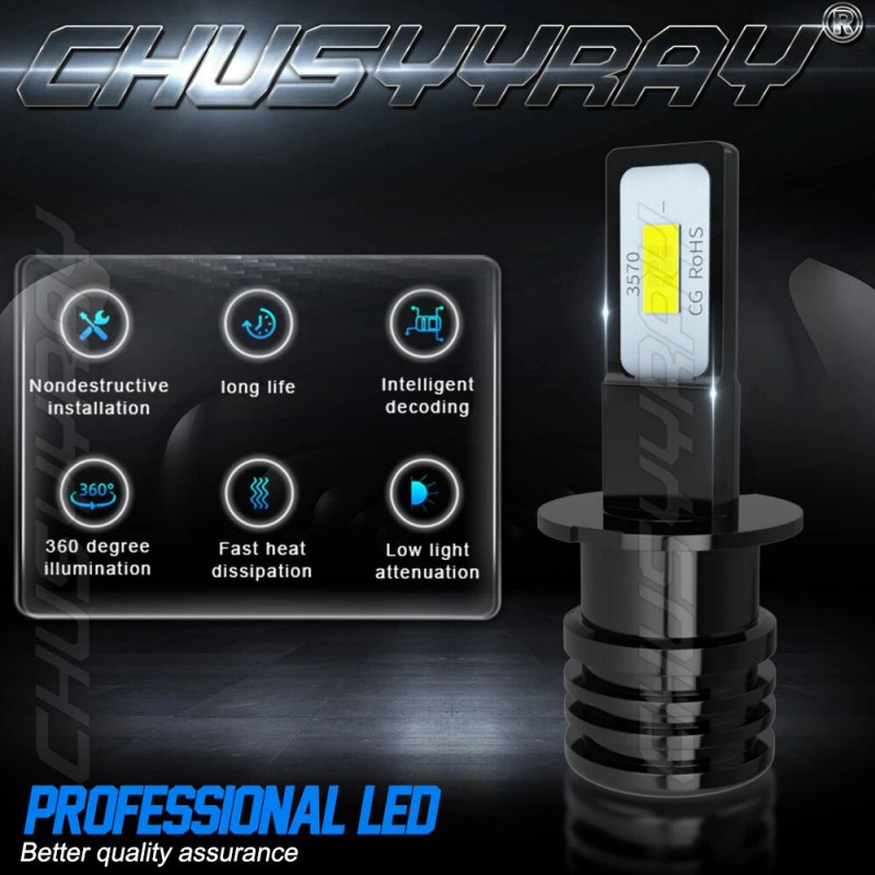 CHUSYYRAY For Lexus ES330 2004 4X D2R+H3 HID/LED Headlight Low