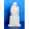 StonKraft 6 Inch Indian White Marble Stone Saibaba, Sai Ram,
