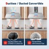 Zomagas 30 inch Built-in/Insert Range Hood 450CFM Kitchen Ducted/Ductless Vent
