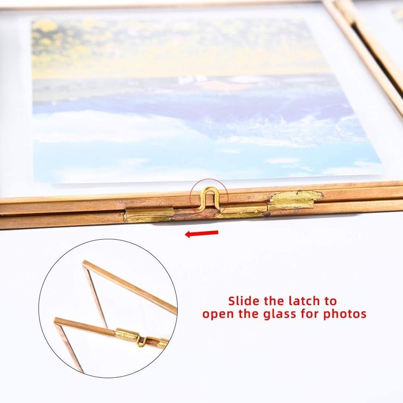 C&Z Hanging Wall Glass Frame for Pressed Flowers Dried Leaf