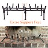 TAFIEDA Fireplace Grate. 24 inches Heavy Duty Solid Steel Fireplace