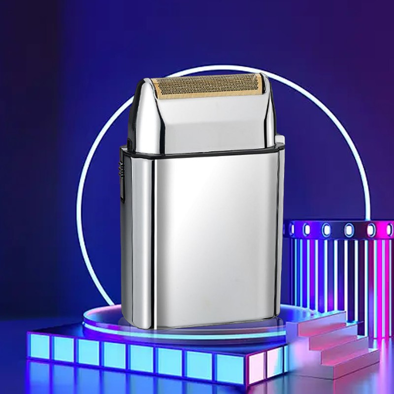 Electric Beard Trimmer Machine Stainless Steel Portable Cordless Strong Powerful