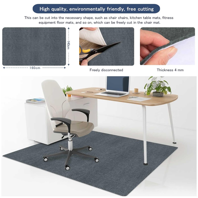 HAODEMI Office Chair Mat Carpet Floor Mat Gaming Desk Mat