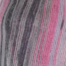 1 Skein YarnArt Angora Active Knitting Yarn, 25% Mohair 75% Acrylic, 100 g (3.5 oz), 500 m (546 yd), Yarn Weight 0: Lace, Variegated - 848