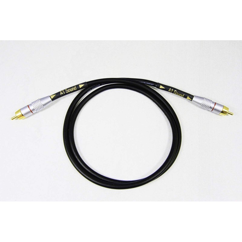 Van Damme Black Ultra X Subwoofer Cable 10 Metre Single