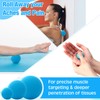 Burbell 8 Pack Blue Massage Ball Set for Myofascial Point