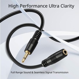 TNP 3.5mm Mono Extension Cable (15FT) - 12V Trigger Cable, IR Infrared Sensor Receiver Extension Extender, 3.5mm 1/8" TS Monaural Mini Mono Audio Plug Jack Connector Male to Female Cable Wire Cord
