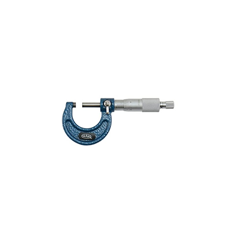 Shars 0-1" Outside Micrometer in Fitted Case, Solid Metal Frame,