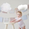 Abaodam Pack of 4 Cloud Blanket Lint Bedroom Cloud Children's